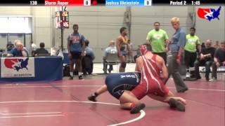 Storm Roper vs. Joshua Weinstein at 2013 West Jr. Freestyle Regional