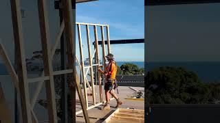 This is the framing process of an Australian house #construction #carpentry