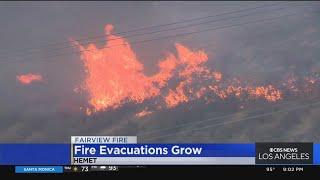 More evacuation orders issued as Fairview Fire continues rapid growth