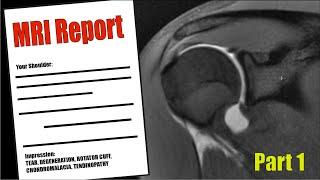 Shoulder PAIN? - Understand your MRI Report