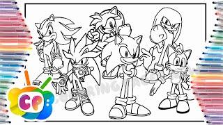 Sonic the Hedgehog all characters /Sonic coloring pages / Elektronomia - Energy [NCS Release]