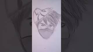 how draw kakashi anbu from naruto|kakashi realis/coosplay#shorts