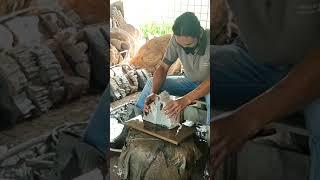 Crafting Petrified Wood Bookend, Use Some Glue To Match Some Part