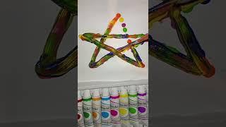 star color mix 🟠🟡🟢🟣🟤 #art #color #satisfying #asmr #trending #shorts #star #beautiful