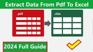 How to Import PDF into Excel | Get Data from PDF is Missing