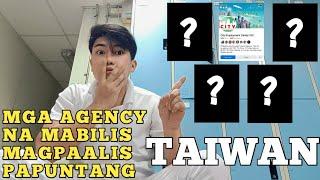 TOP 6 AGENCY NA MABILIS MAGPAALIS PAPUNTANG TAIWAN  | FACTORY WORKER | RAMS DIARY