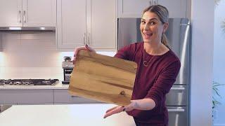 Thirteen Chefs Cutting Boards 12 x 9 Inch Acacia Wood Chopping Board for Appetizers, Charcuterie