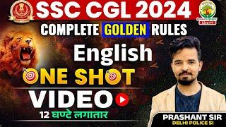 English का महायुद्ध | Complete English Golden Rule | SSC CGL,MTS 2024 | English By Prashant Sir