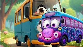 Wheels On The Bus Go Round and Round Nursery Rhymes Songs for Kids Lyrics