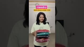Midi dress under 330 #meesho #meeshohaul #meeshoshopping #fyp #shorts #ytshorts #ajkirat