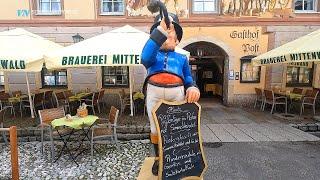 [4K] Day 17: Mittenwald- Germany Medieval Village- Alps road trip