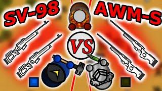 2 AWM-S VS 2 SV-98 INSANE PRO GAMEPLAY | Surviv.io