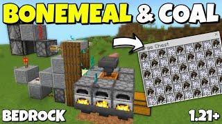 BEST INFINITE COAL FARM in Minecraft Bedrock. 1.21 | Mcpe, Xbox, Ps4, Nintendo Switch Pc!