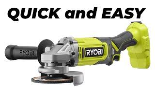 How to Change the Grinding Disc on Ryobi's Grinder