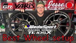 What is the ideal wheel size for Toyota GR Yaris? 18x8.0?18x9.0?18x9.5? Lets check Wedssport TC105X