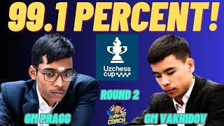 MOVE 6 PALANG NOVELTY NA! 99% ACCURACY! Pragg vs Vakhidov! UZChess 2025
