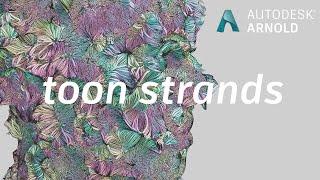 Arnold tutorial - Render Bifrost strands with the Arnold toon shader in MtoA