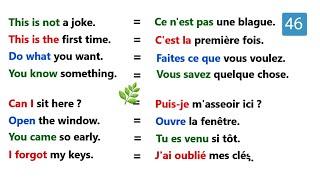 Phrases simples pour apprendre l'anglais facilement |partie 46|easy sentences to learn french 