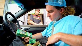 FAKE MONEY DRIVE THRU PRANK