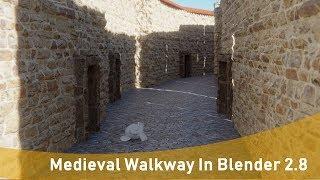 Creating a Photorealistic Medieval Walkway - Beginner Blender 2.8 Tutorial