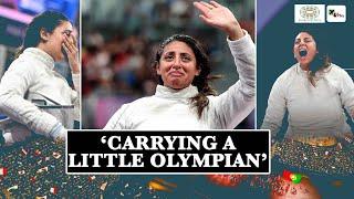 Egyptian fencer Nada Hafez competes while 7 months pregnant | Paris Olympics 2024