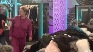 Woman flashes Grumpy sleepy guy and he doesnt find it funny