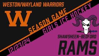 Shawsheen-Bedford Varsity Girls Hockey vs Weston/Wayland