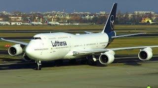 35 Minutes Plane Spotting at Berlin Tegel Airport including NEW Lufthansa Livery on 747-8i