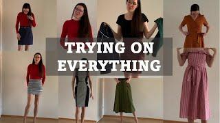 TRYING ON EVERY PIECE OF CLOTHING I OWN | Skirts and dresses