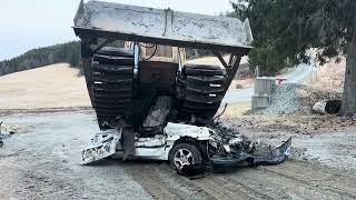 Caterpillar Bulldozer Crushes Toyota in Epic Showdown