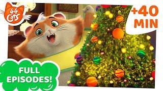 44 Cats | 40 MINUTES | Full Episodes Compilation | Catastic Christmas stories! ️