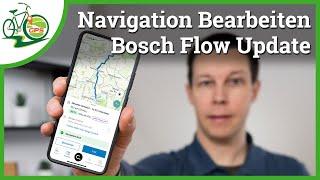 Navigation während der Tour bearbeiten & Neue eBike Firmware  Bosch Flow App UPDATE v1.24 