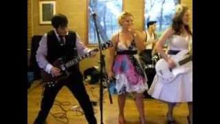 White Wedding Cover at Our Rock Wedding played by Bride and Groom