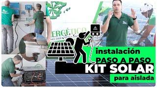 Instalación de un kit solar de aislada ‍️ paso por paso: Inversor, baterías y paneles solares