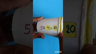 Maths working model by paper cup/ multiplication table/ school project