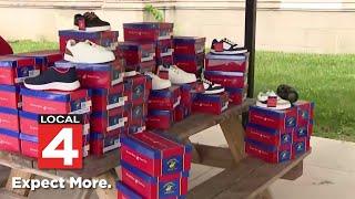 Shoe donations boost confidence for Detroit school kids