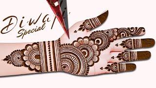 Diwali special easy mehndi design| simple mehandi design| Arabic mehndi design | mehndidesign