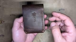 The Speakeasy Leather Co Bhodi Bi-fold Minimalist Wallet ASMR Review