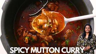 How to make spicy mutton curry in pressure cooker | Weekend recipe | Easy, tasty and delicious