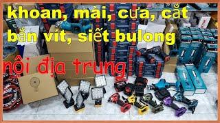 [NỘI ĐỊA TRUNG] ĐỦ LOẠI MÁY PIN CẦM TAY | ĐỘNG CƠ KHÔNG CHỔI THAN | CHÂN PIN THÔNG DỤNG