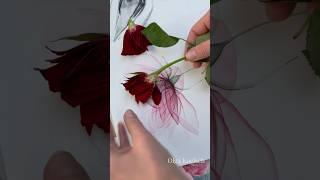 Learn to paint exquisite beautiful flowers with me! #watercolor