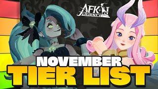 November  TIER LIST  for AFK Journey