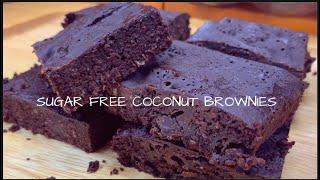 COCONUT KETO BROWNIES | SUGAR FREE AND HEALTHY BROWNIES