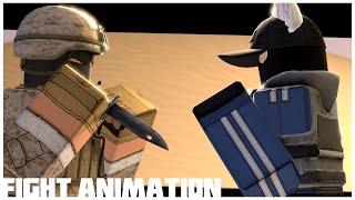 Marine Vs Furry | Roblox Brutal Fight Animation