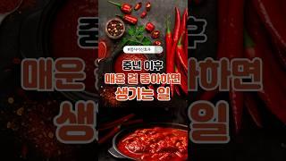 중년 이후 매운 걸 좋아하면 생기는 일 #중년건강 #매운음식주의 #위건강 #캡사이신효과 #역류성식도염