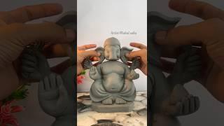 Eco-friendly Ganesha Idol making at home #youtubeshorts #shorts #ganesh #clayart