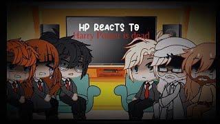 Hp react to “Harry Potter is dead”|gacha club|angst/sad|read desc|