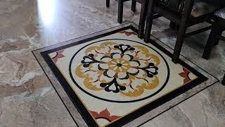 Indian Italian pattern Marble flooring design with installation cost