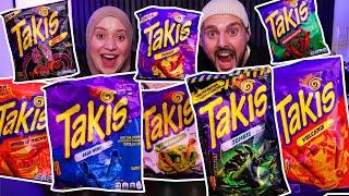 XXL TAKIS CHALLENGE! Kaans Frau testet EXTREM SCHARFE CHIPS! Blue Heat & Zombie!