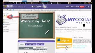 How to self enrol your courses in COSTAATT eclassroom